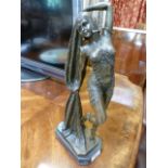 An Art Deco style bronze of a girl