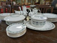A large part Royal Doulton "Tapestry" pattern dinner and tea set