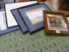 Quantity of various prints, oils etc