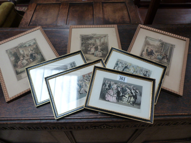 Small quantity of framed etchings