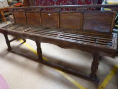 An antique Oriental opera bench