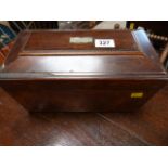 A regency rosewood tea caddy