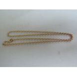 A 9ct gold chain- weight 4.9g