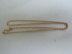 A 9ct gold chain- weight 4.9g