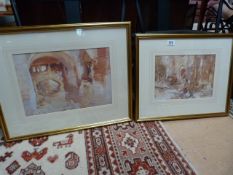 Two William Russell Flint prints