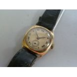 A 9ct Gold gents wristwatch