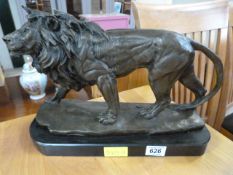 A Bronze Lion on stand