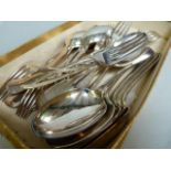 A quantity of various silver plated cutlery