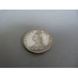 A silver 1857 Victoria jubilee head florin in near mint condition