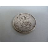 A silver George III 1820 crown