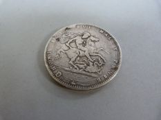 A silver George III 1820 crown
