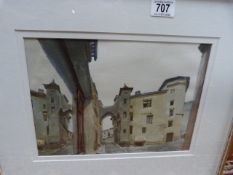 'St Emilion' watercolour by John Newberry RWS - from Canterbury Gallert, Datchet