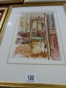 A watercolour entitled "Floriano, Venice" by Pamela Kay