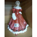 A large Royal Doulton figure of 'A Christmas Morning'