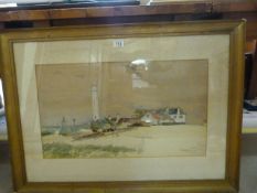 A Thomas Bush Hardy watercolour Rural scene 'Calais'