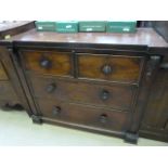A Victorian chest of four drawers