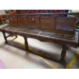 An antique Oriental opera bench