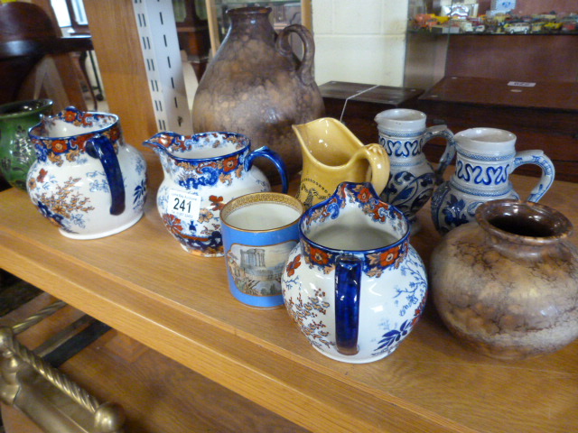 A quantity of vases,jugs etc