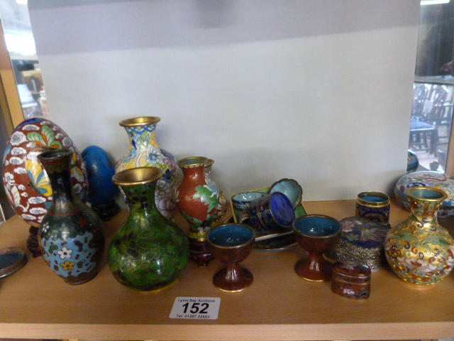 A quantity of various small Cloisonne items