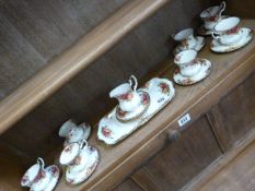 A Royal Albert Country Roses part coffee set