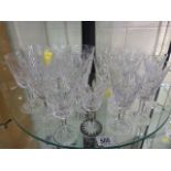 A quantity of Waterford Crystal glasses