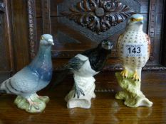 Beswick Magpie, Kestrel and Pigeon