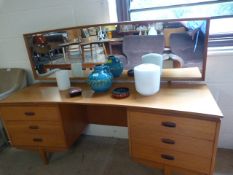 A teak mid century dressing table