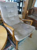 A Parker Knoll mid century rocking chair