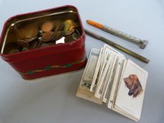 A lot to include - A silver plated stanhope of Henry of Windsor, coins and various other pieces