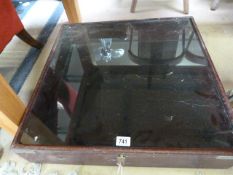 A Table top display case