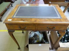 A ladies writing desk with two drawers