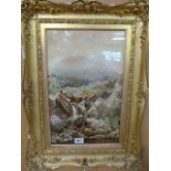 A watercolour of Dartmoor signed W Morrish