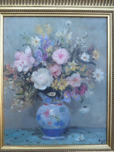 Marcel Dyf oil on board of a still life