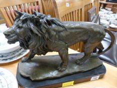 A Bronze Lion on stand