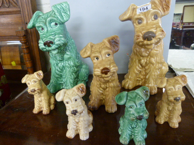 A quantity of Sylvac dogs