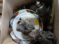 A quantity of various items, inc Imari plate and one other