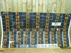 A Large volume of pre 1976 black and orange Italian Provincial number plates