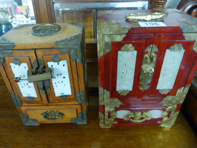 2 Oriental jewellery boxes