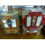 2 Oriental jewellery boxes