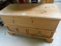 A pine mule chest