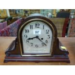 Mahogany mantle clock A/F