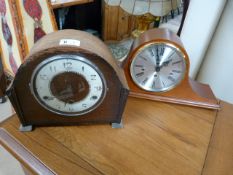 2 Westminster chime mantel clocks (keys in office)