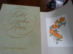 Old Garden Roses, a quantity of prints by Anne Marie Trechslin in box