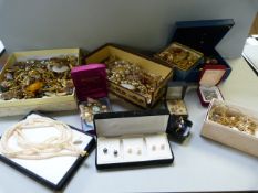 A quantity of various costume jewellery