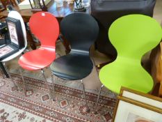 A Set of four dining chairs