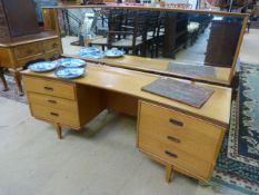 A teak mid century dressing table