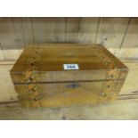 A Tunbridgware jewellery box