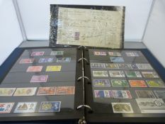 An album of interesting British stamps including Seahorses,40 & 80 Paras, Contract notes. I.R,Army