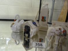 A small selection of crested ware