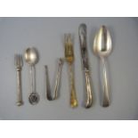 A small quantity of hallmarked silver cutlery